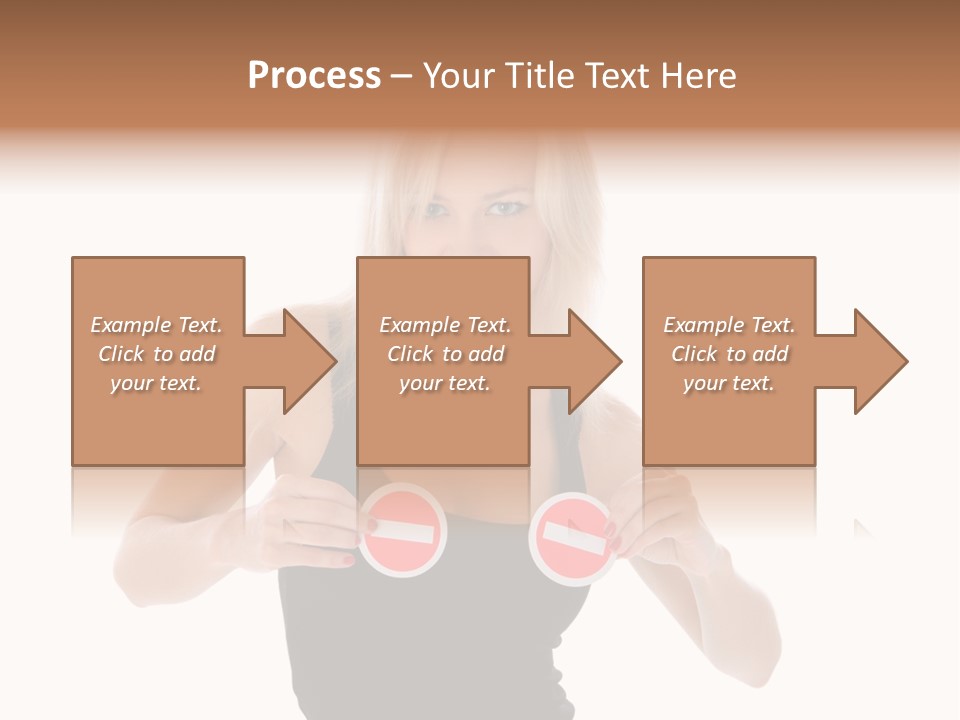 Shot Blonde White PowerPoint Template