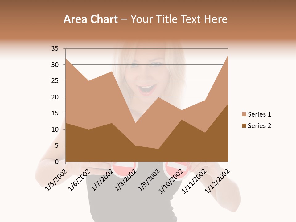 Shot Blonde White PowerPoint Template