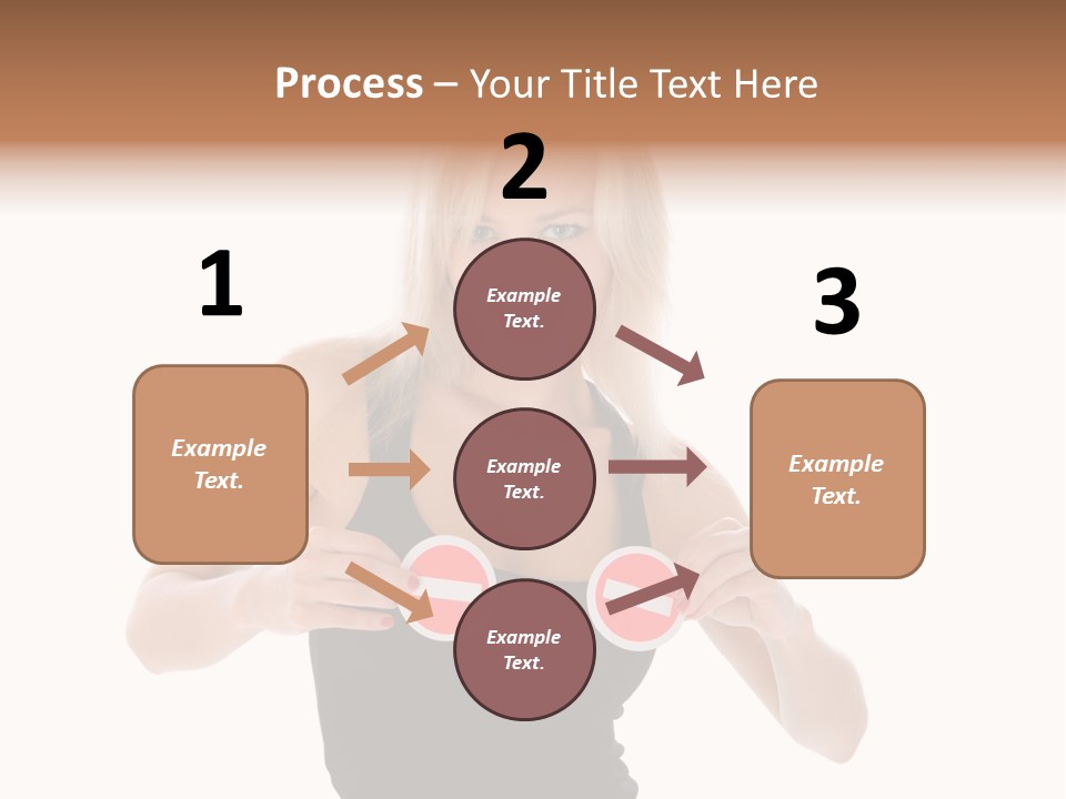 Shot Blonde White PowerPoint Template