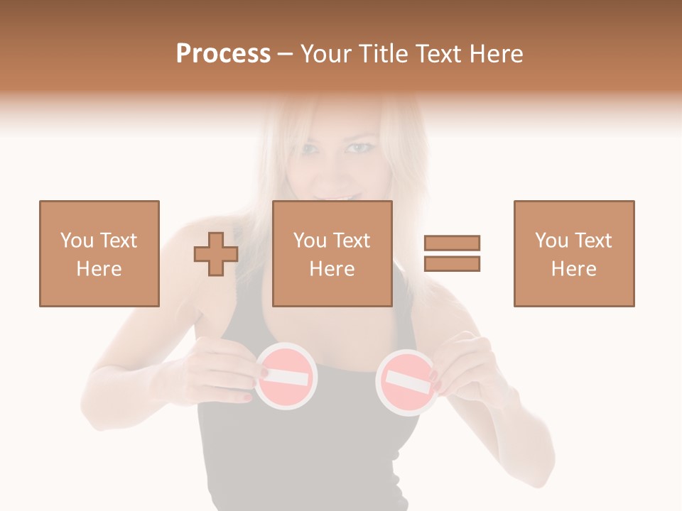 Shot Blonde White PowerPoint Template