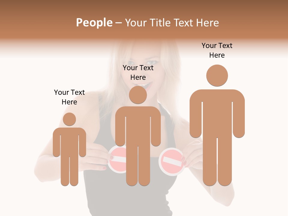 Shot Blonde White PowerPoint Template