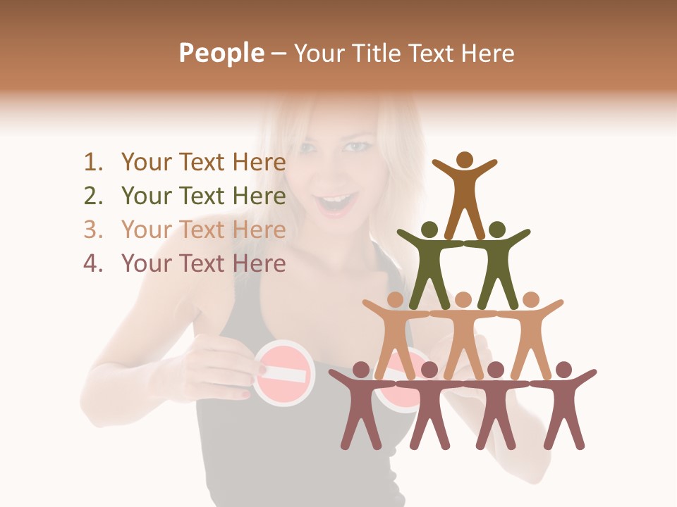 Shot Blonde White PowerPoint Template