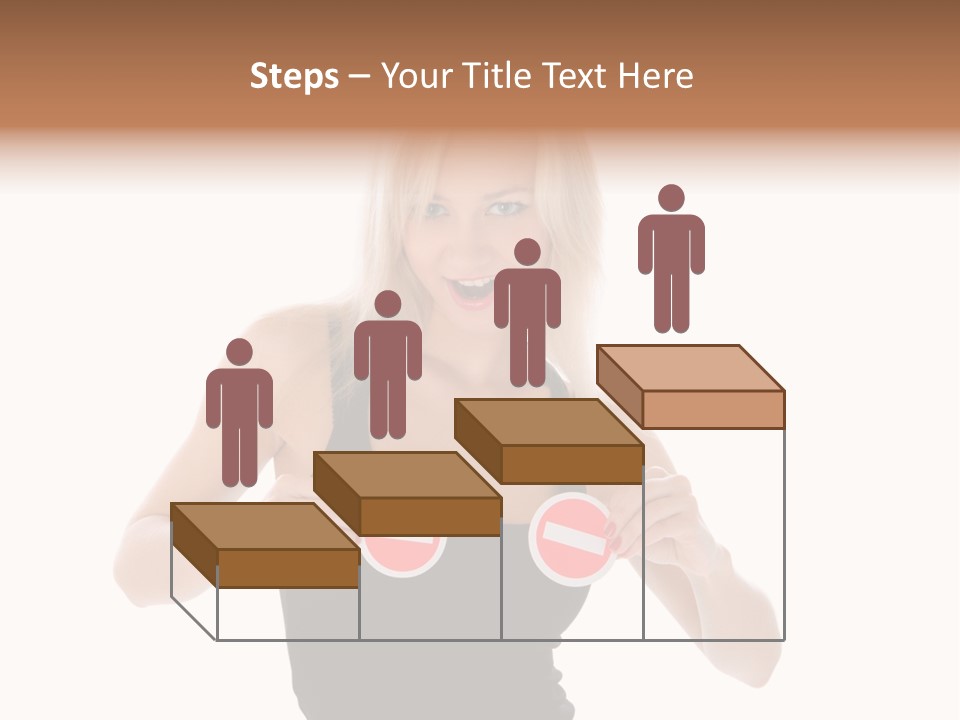 Shot Blonde White PowerPoint Template