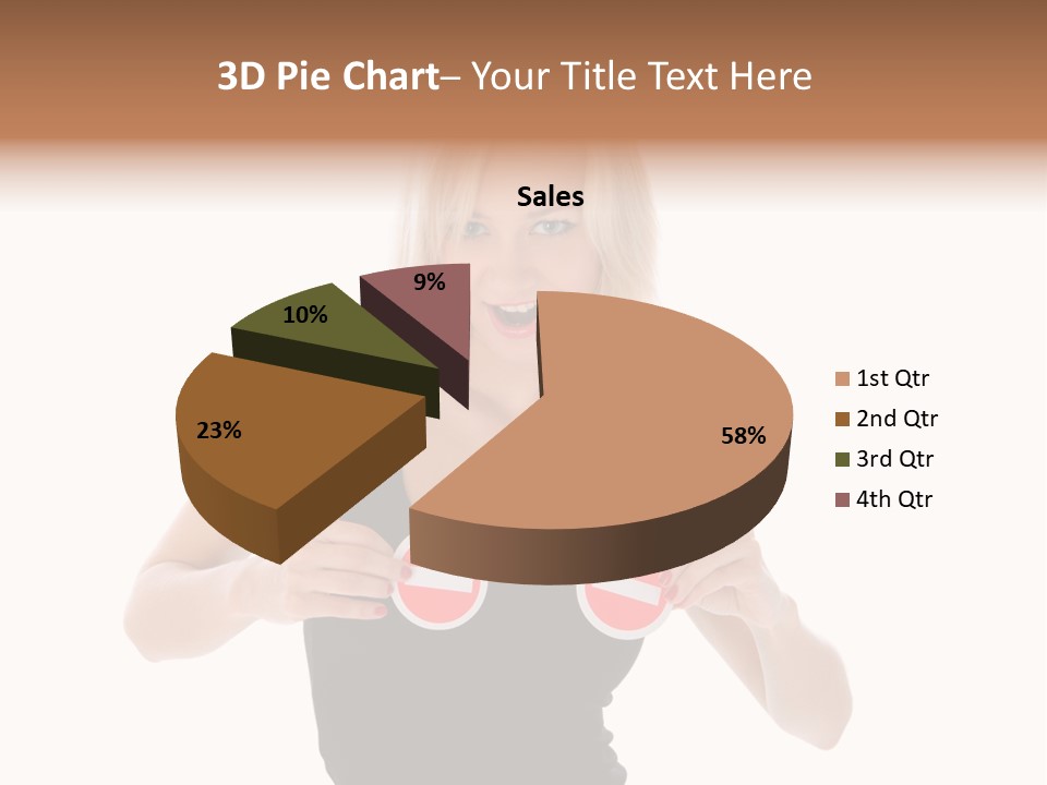 Shot Blonde White PowerPoint Template