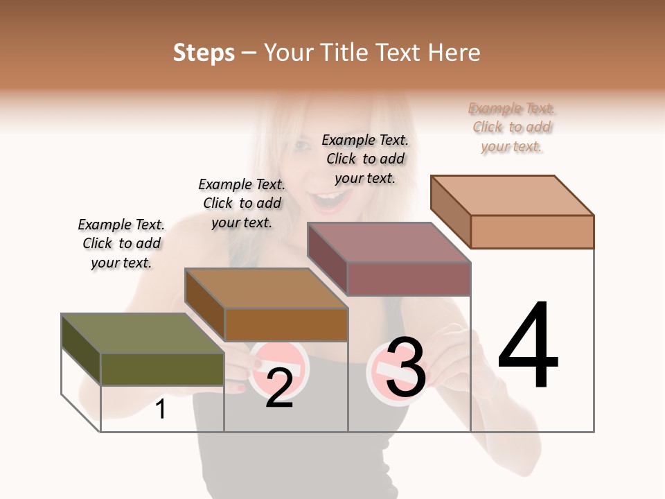 Shot Blonde White PowerPoint Template