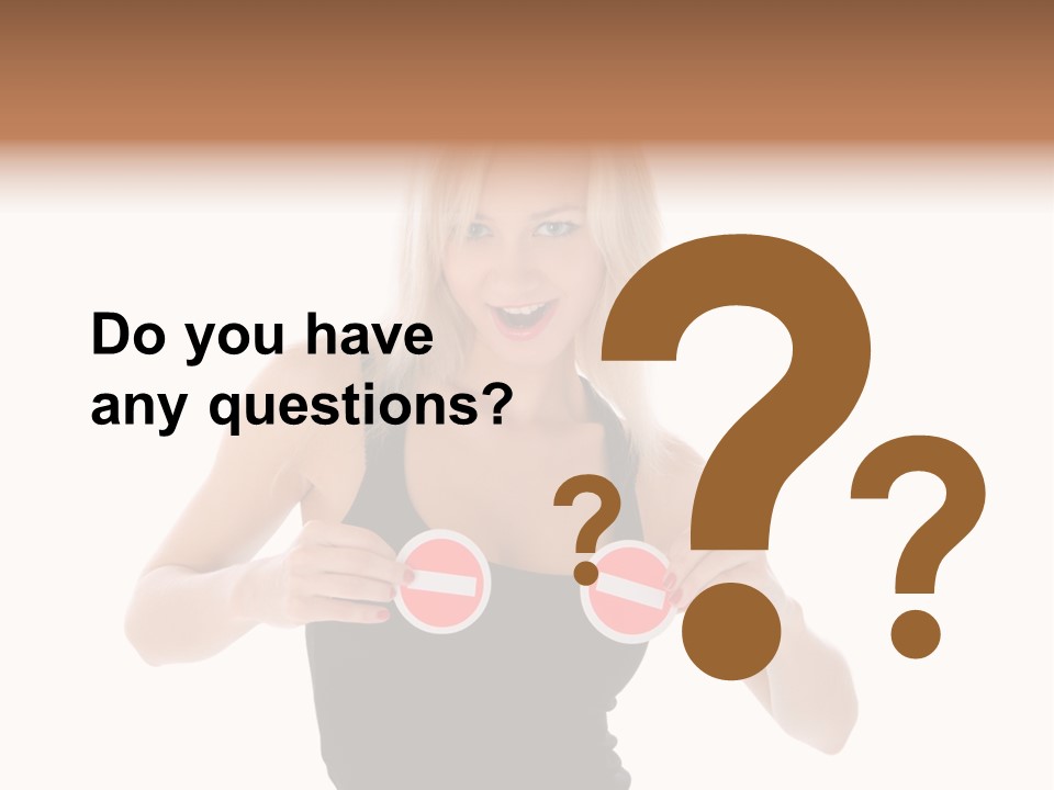 Shot Blonde White PowerPoint Template