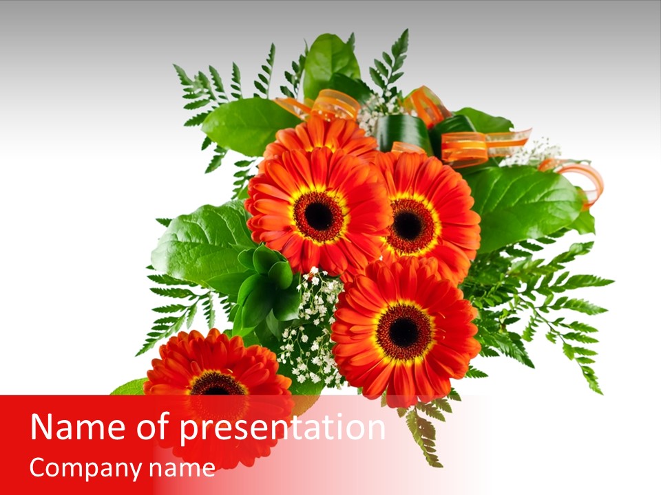 Gift Isolated Decorative PowerPoint Template