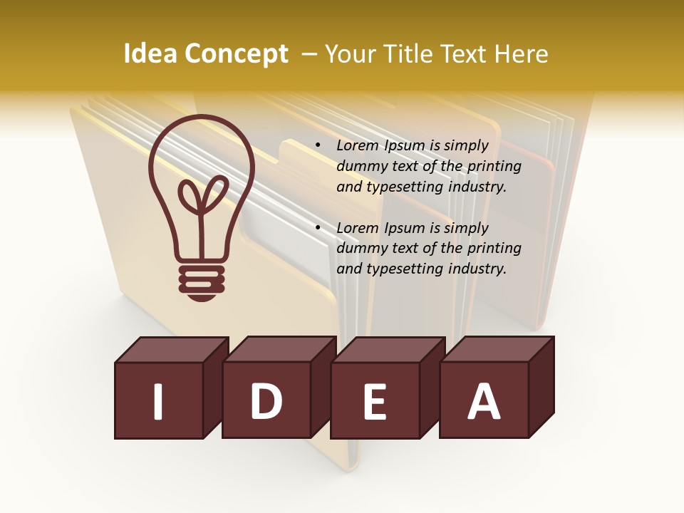 Organized Sorting Group PowerPoint Template