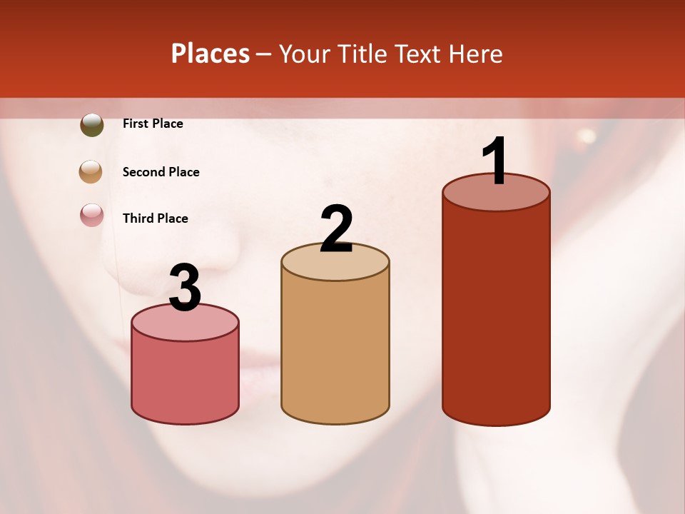 Head Portrait Fashion PowerPoint Template