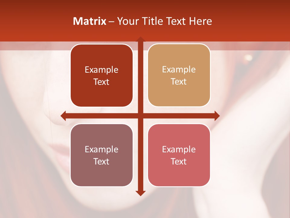 Head Portrait Fashion PowerPoint Template