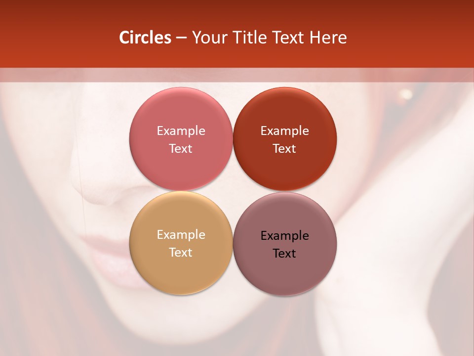 Head Portrait Fashion PowerPoint Template