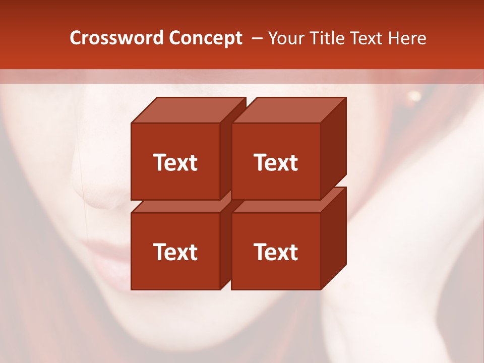 Head Portrait Fashion PowerPoint Template