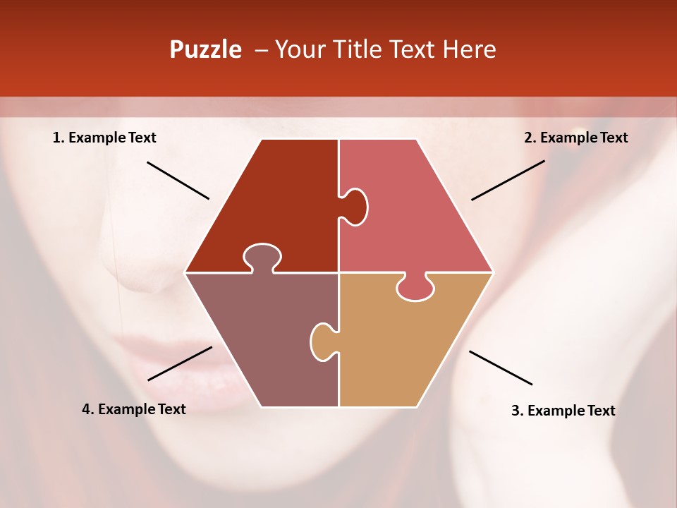 Head Portrait Fashion PowerPoint Template