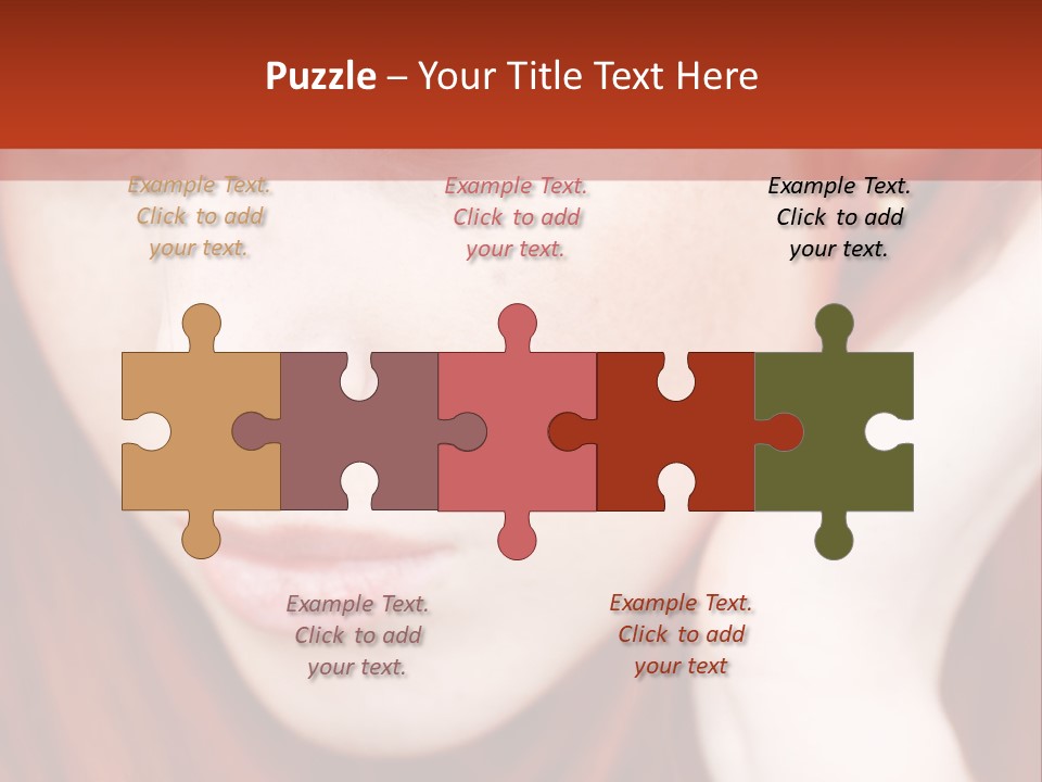 Head Portrait Fashion PowerPoint Template