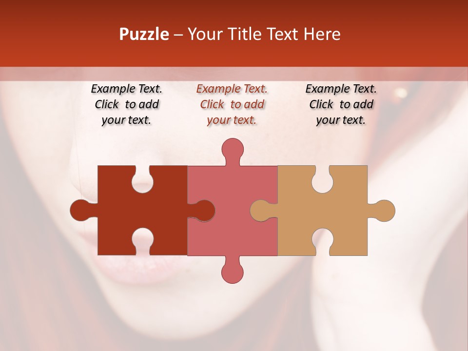 Head Portrait Fashion PowerPoint Template