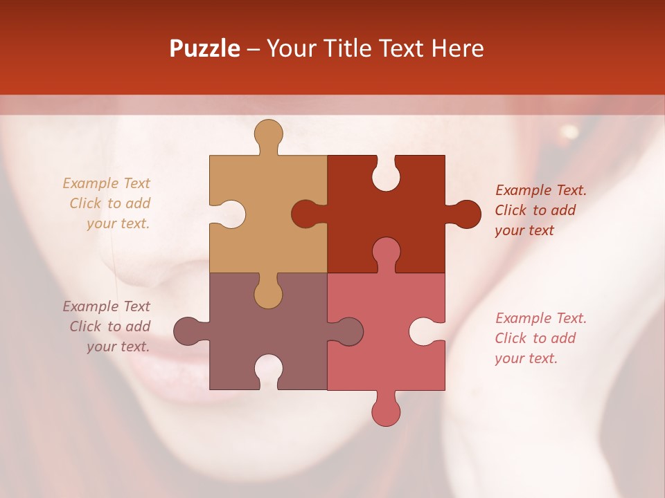 Head Portrait Fashion PowerPoint Template