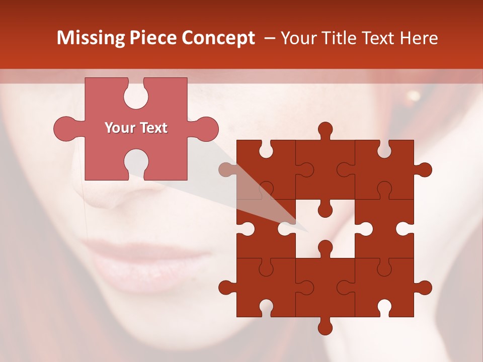 Head Portrait Fashion PowerPoint Template