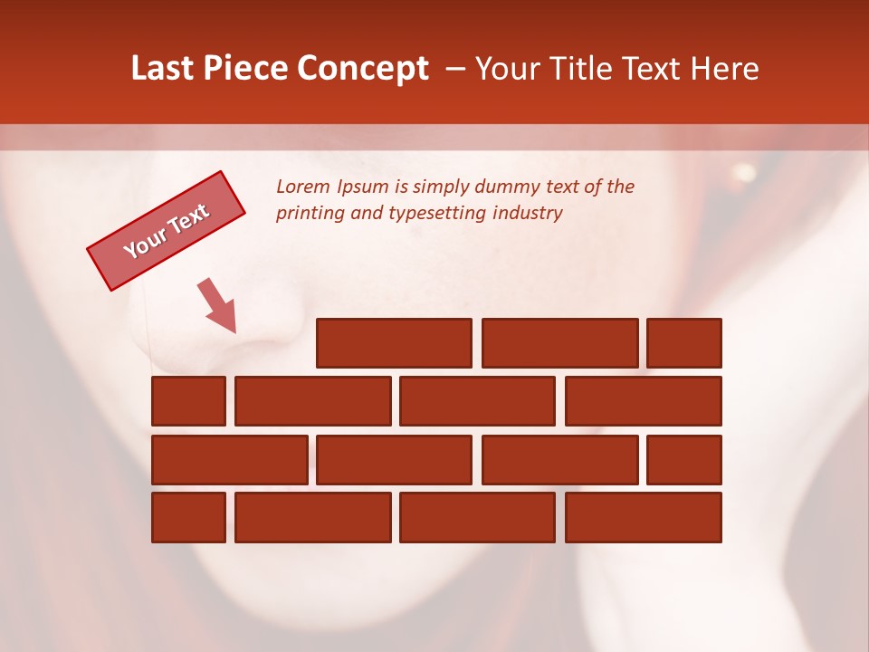 Head Portrait Fashion PowerPoint Template