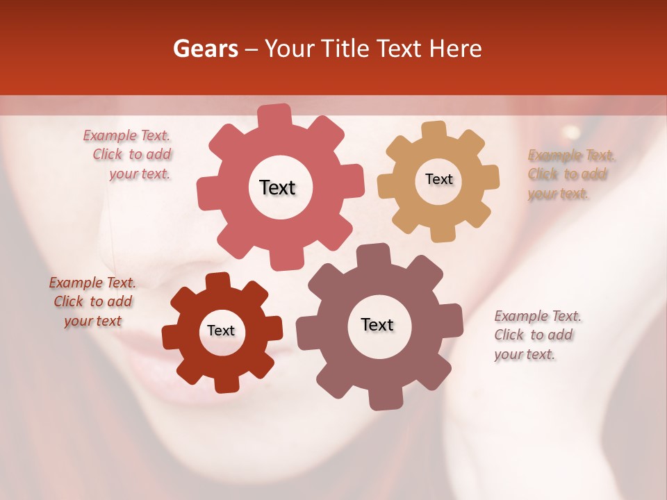 Head Portrait Fashion PowerPoint Template