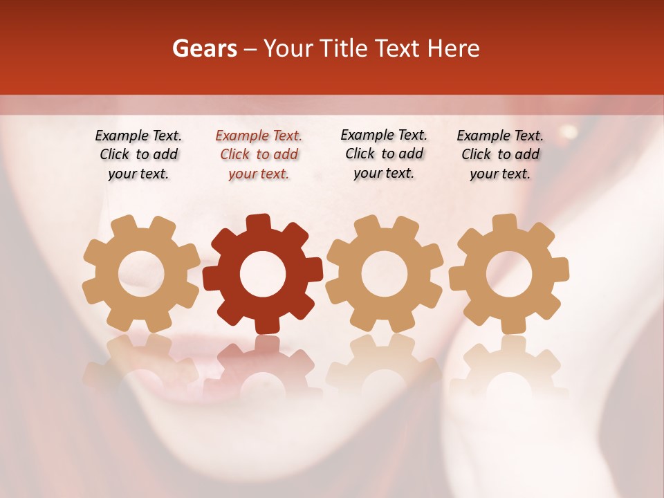 Head Portrait Fashion PowerPoint Template