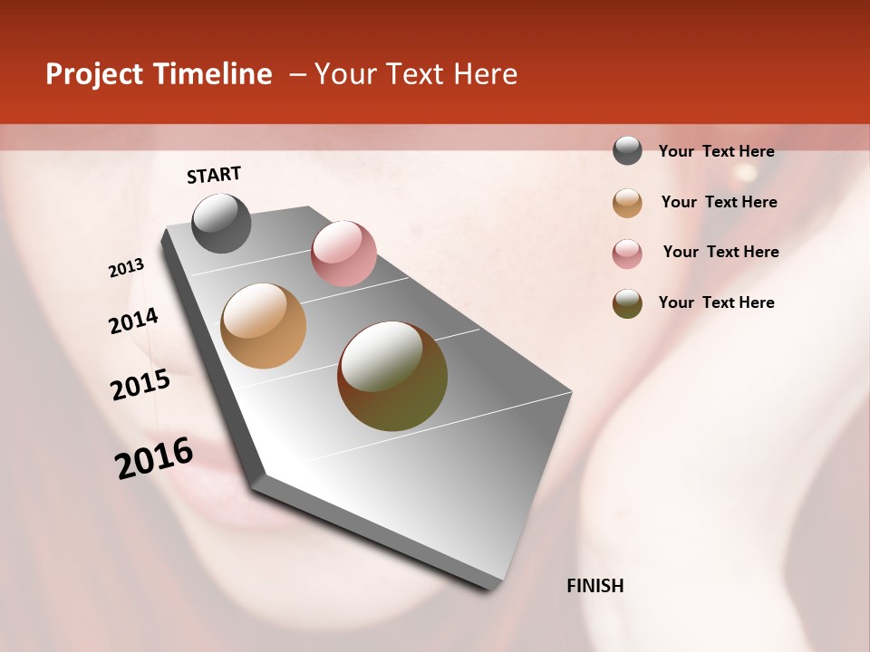 Head Portrait Fashion PowerPoint Template