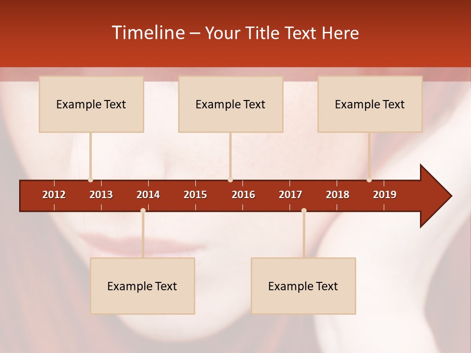 Head Portrait Fashion PowerPoint Template