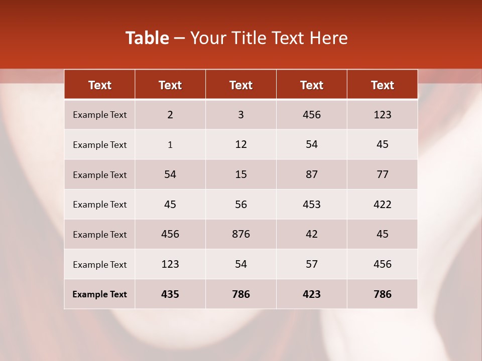 Head Portrait Fashion PowerPoint Template