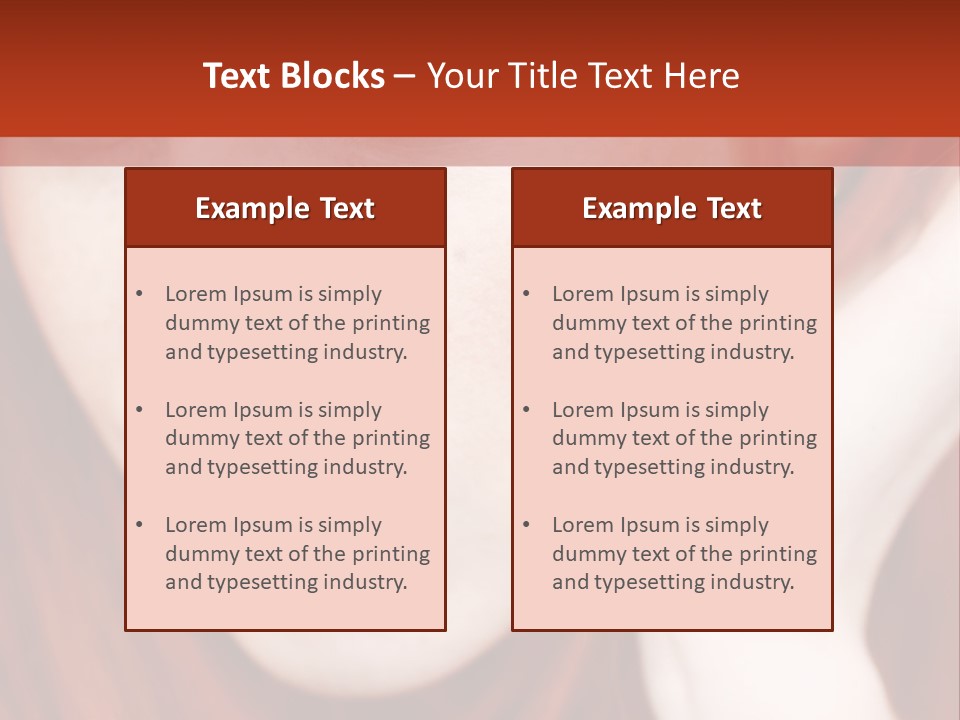 Head Portrait Fashion PowerPoint Template