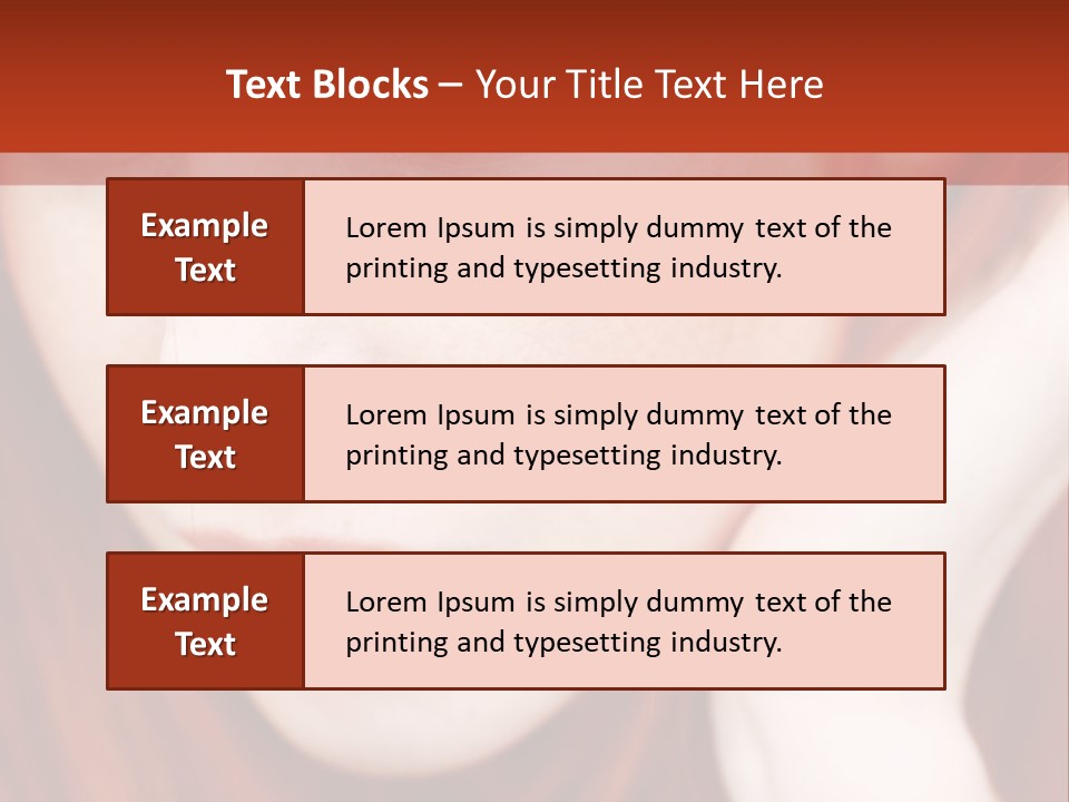 Head Portrait Fashion PowerPoint Template