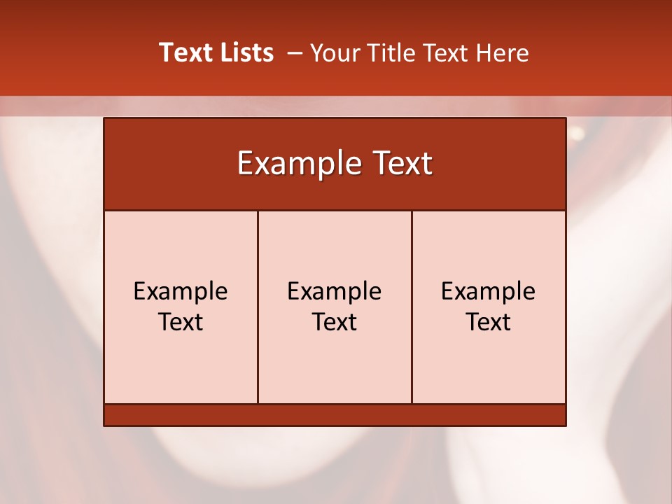 Head Portrait Fashion PowerPoint Template