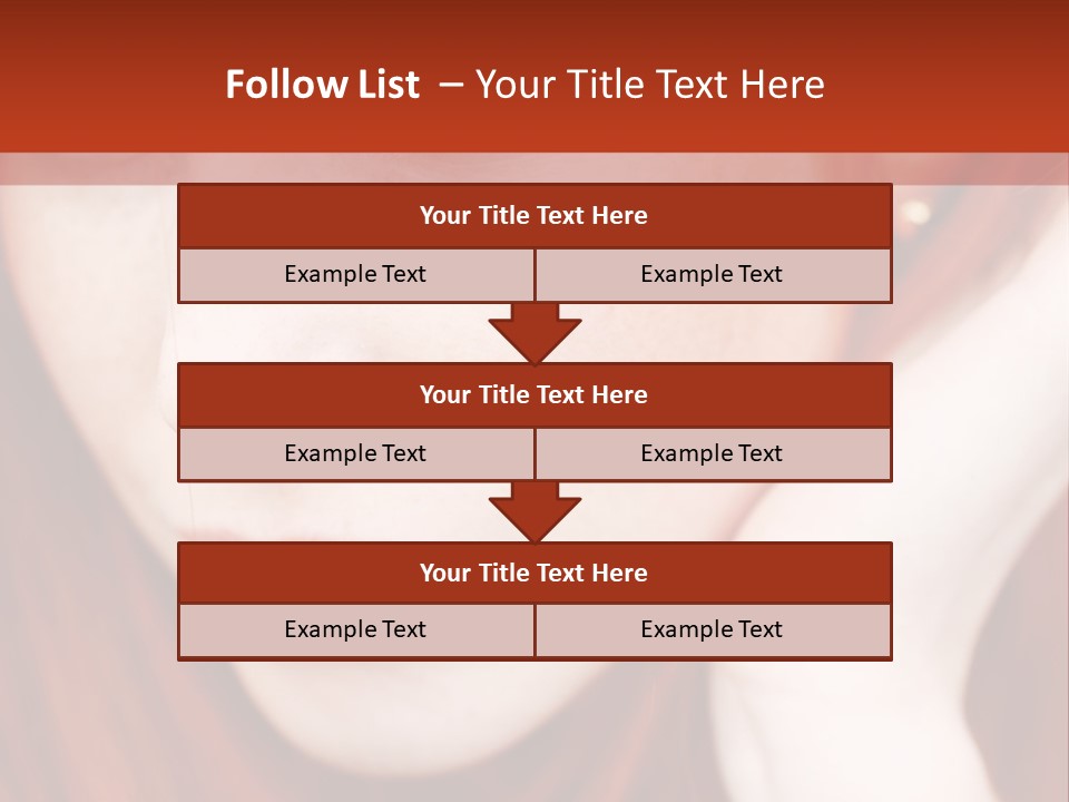 Head Portrait Fashion PowerPoint Template