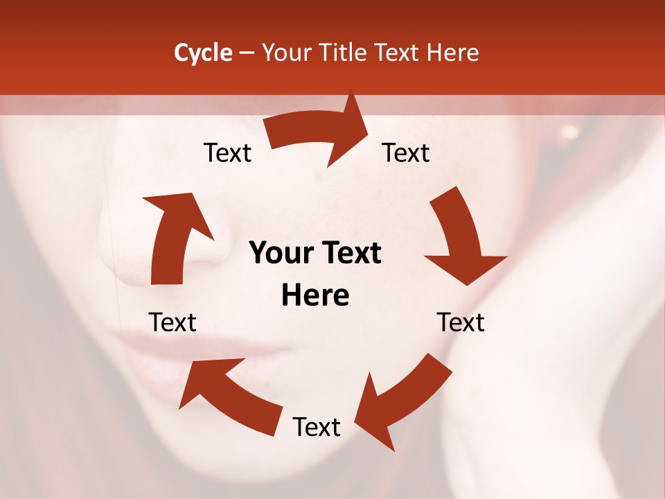 Head Portrait Fashion PowerPoint Template