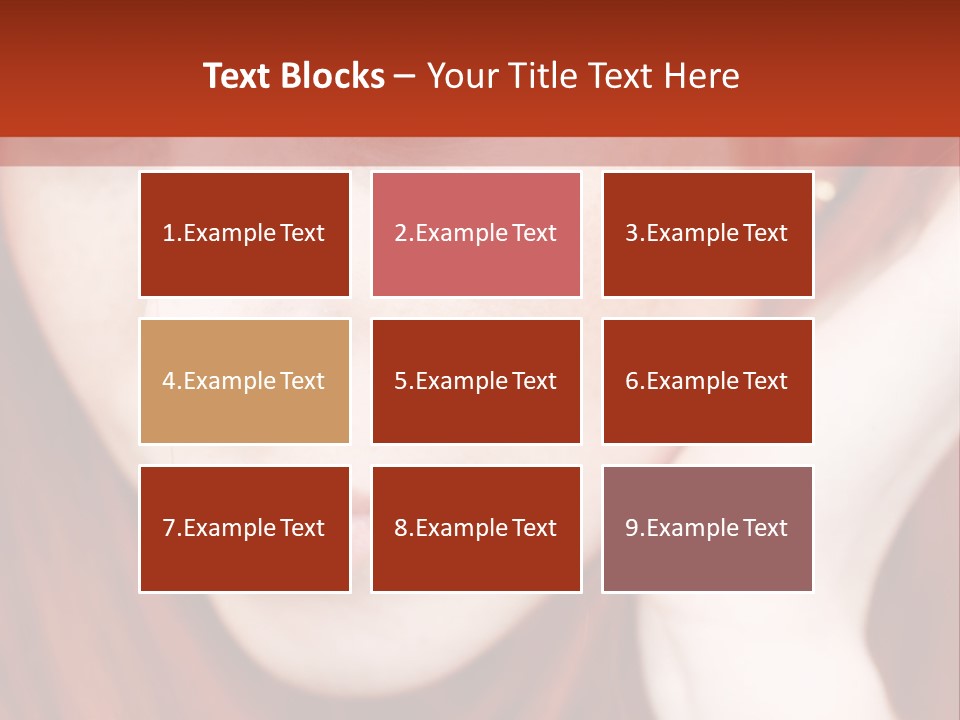 Head Portrait Fashion PowerPoint Template