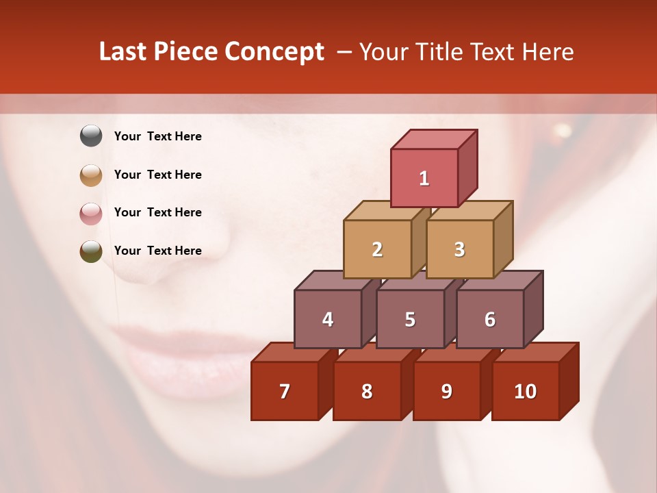 Head Portrait Fashion PowerPoint Template