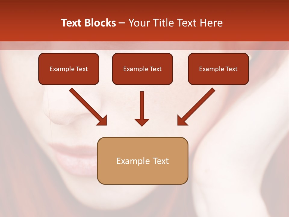 Head Portrait Fashion PowerPoint Template