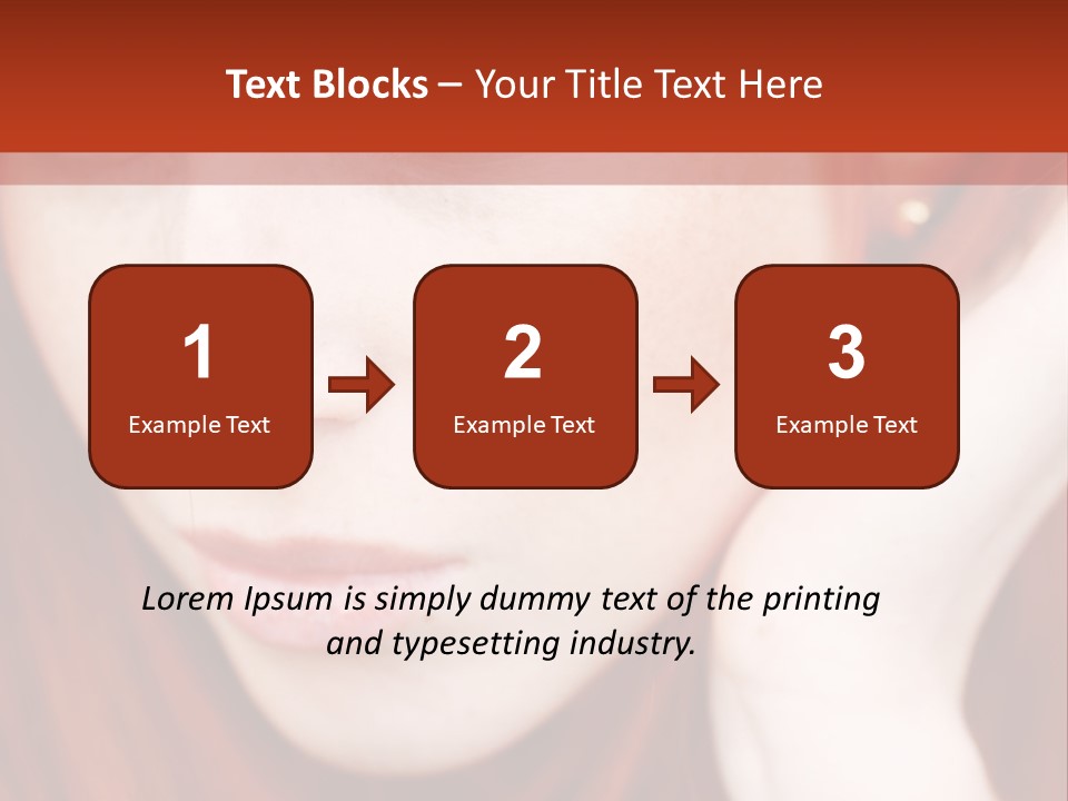 Head Portrait Fashion PowerPoint Template