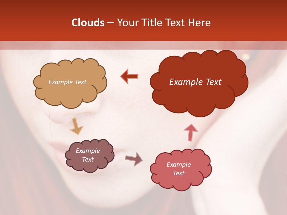 Head Portrait Fashion PowerPoint Template