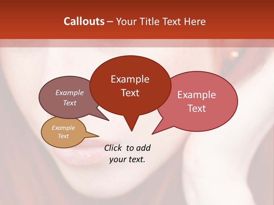 Head Portrait Fashion PowerPoint Template