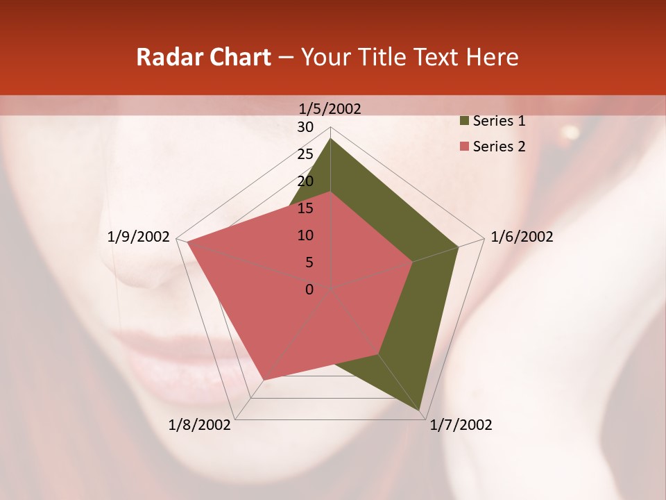 Head Portrait Fashion PowerPoint Template