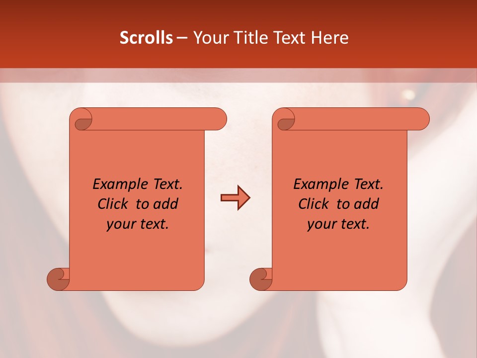 Head Portrait Fashion PowerPoint Template