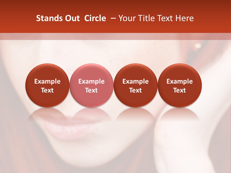 Head Portrait Fashion PowerPoint Template