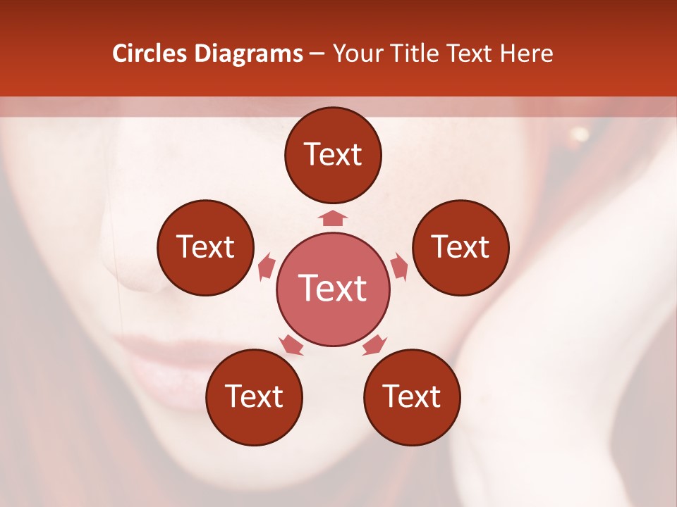 Head Portrait Fashion PowerPoint Template