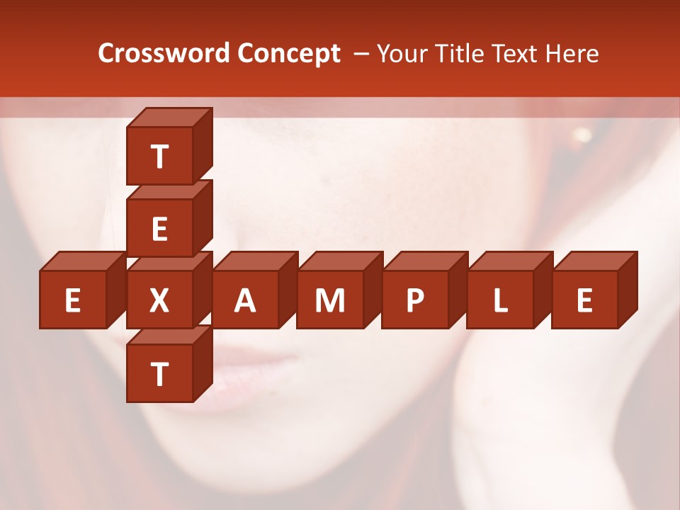 Head Portrait Fashion PowerPoint Template