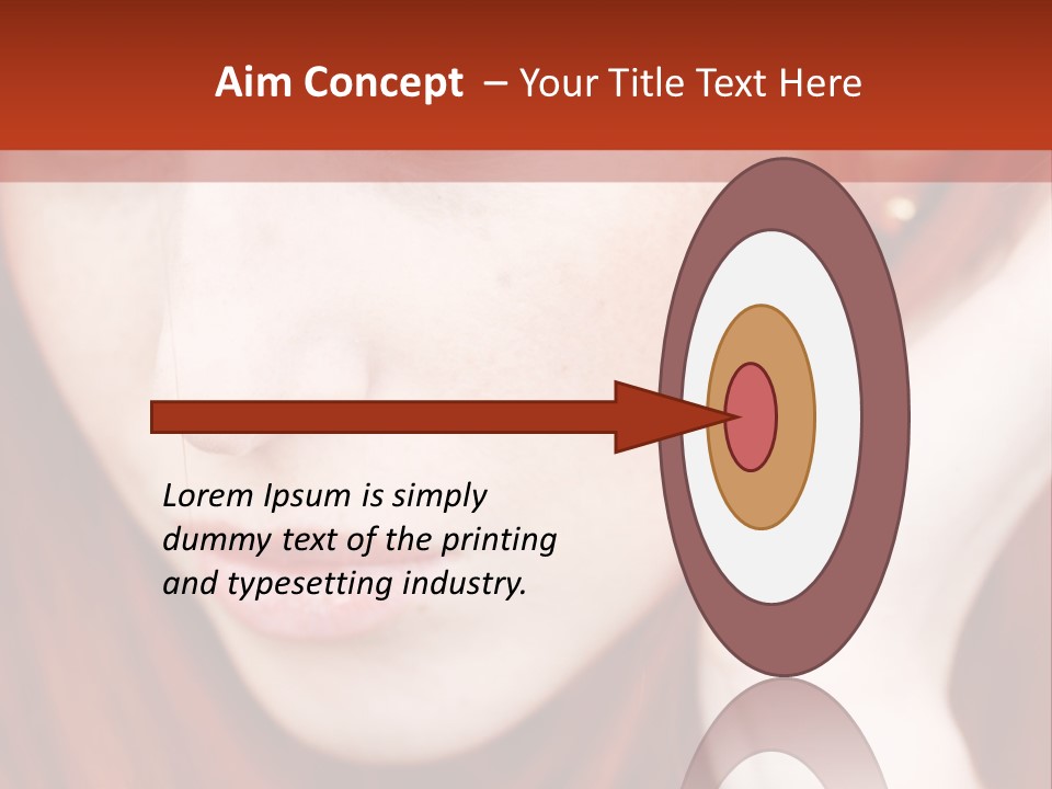 Head Portrait Fashion PowerPoint Template