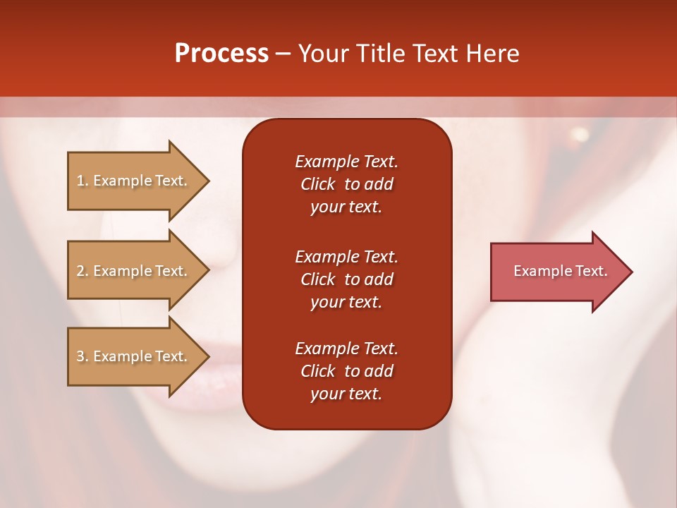 Head Portrait Fashion PowerPoint Template