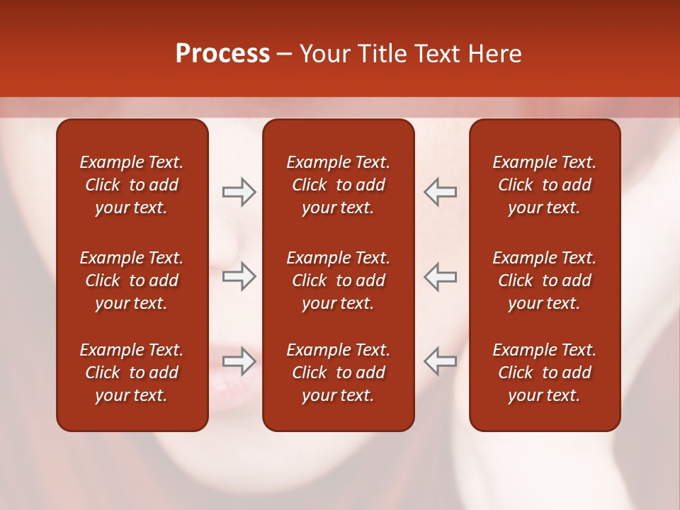 Head Portrait Fashion PowerPoint Template