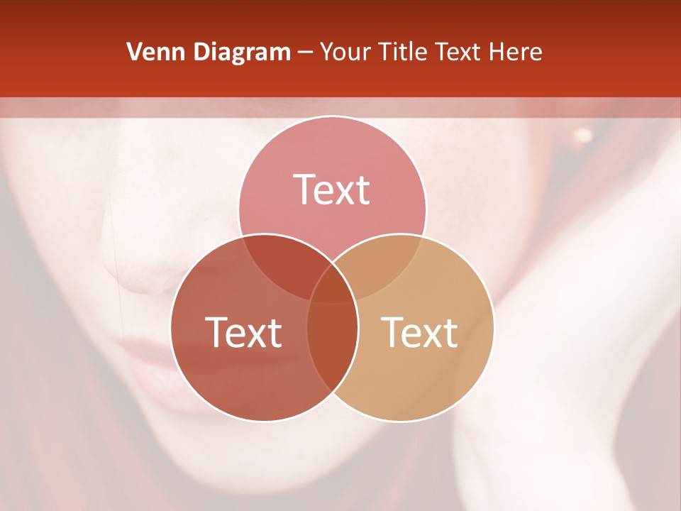 Head Portrait Fashion PowerPoint Template