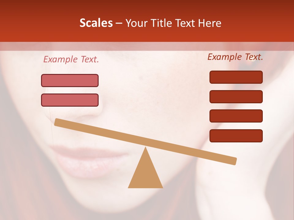 Head Portrait Fashion PowerPoint Template