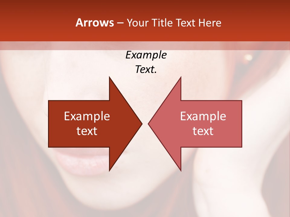 Head Portrait Fashion PowerPoint Template