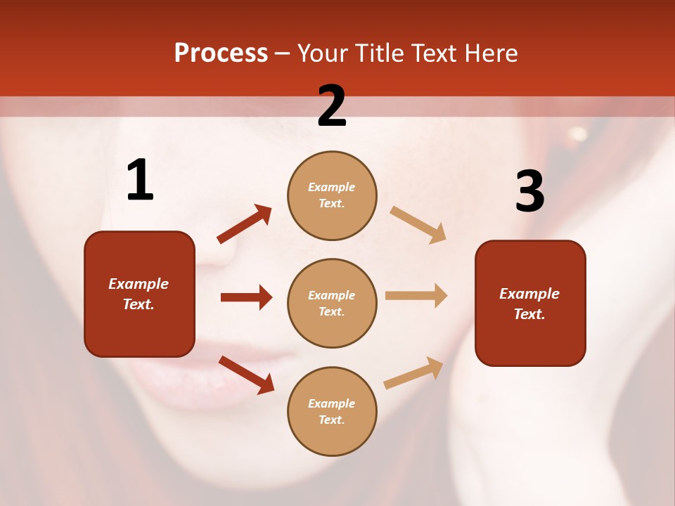 Head Portrait Fashion PowerPoint Template